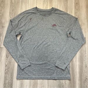 RHONE Men’s Reign Long Sleeve Shirt Gray Size Medium